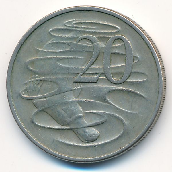 Австралия, 20 центов (1966 г.)