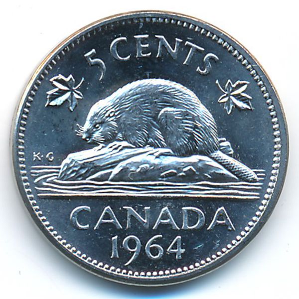 Канада, 5 центов (1964 г.)