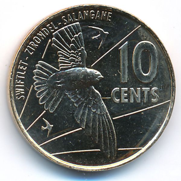 Сейшелы, 10 центов (2016 г.)