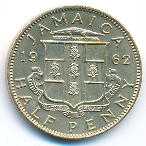 Ямайка, 1/2 пенни (1962 г.)