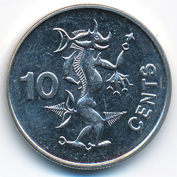 Соломоновы острова, 10 центов (1988 г.)