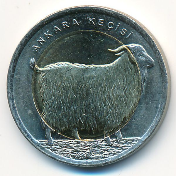 Турция, 1 лира (2015 г.)