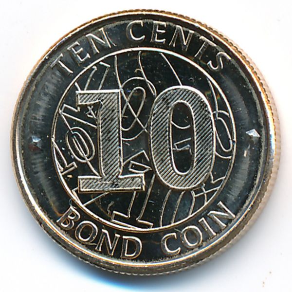 Зимбабве, 10 центов (2014 г.)