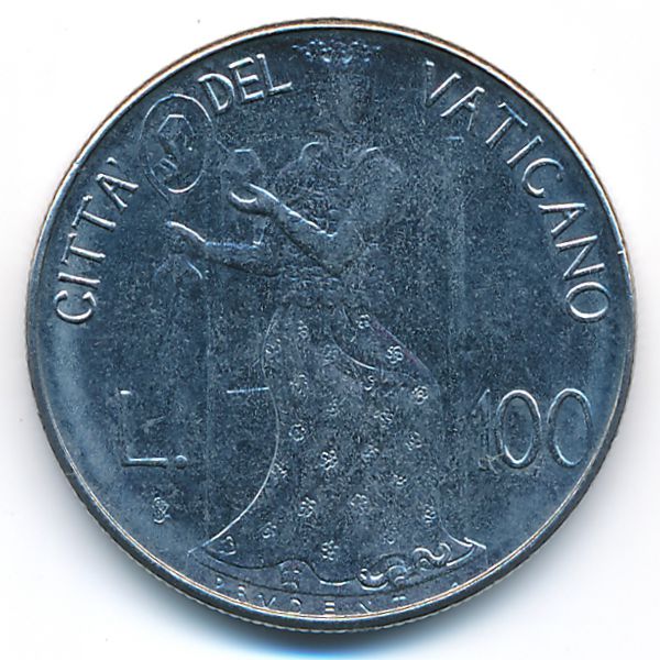 Ватикан, 100 лир (1980 г.)