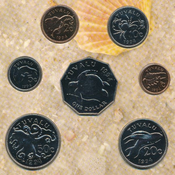 Тувалу, Набор монет (1994 г.)