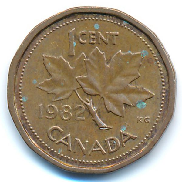 Канада, 1 цент (1982 г.)