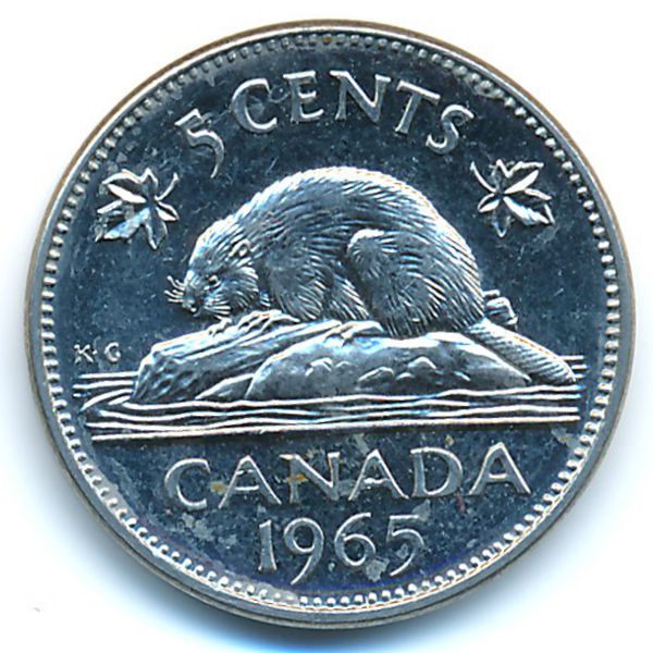 Канада, 5 центов (1965 г.)