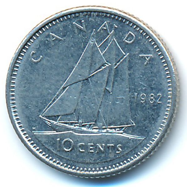 Канада, 10 центов (1982 г.)
