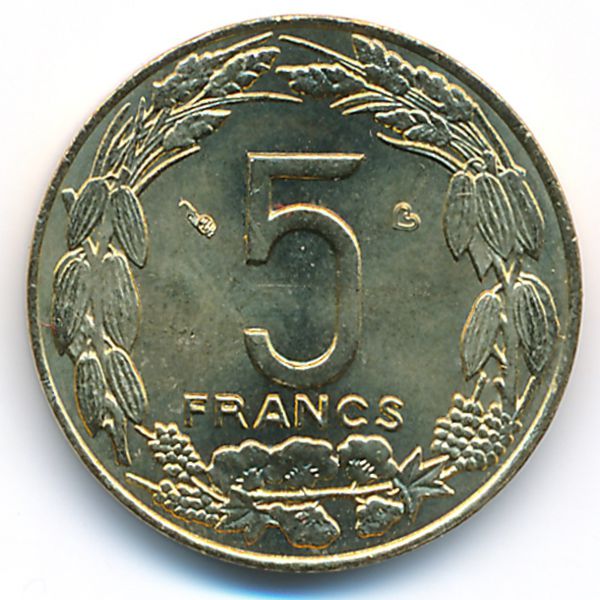 Центральная Африка, 5 франков (2003 г.)