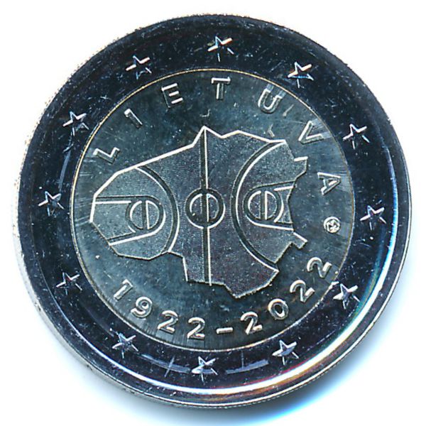 Литва, 2 евро (2022 г.)