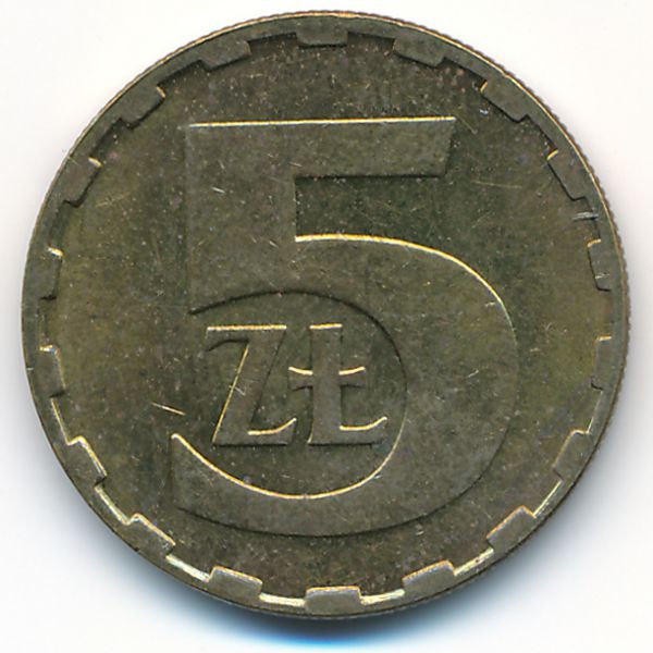 Польша, 5 злотых (1987 г.)