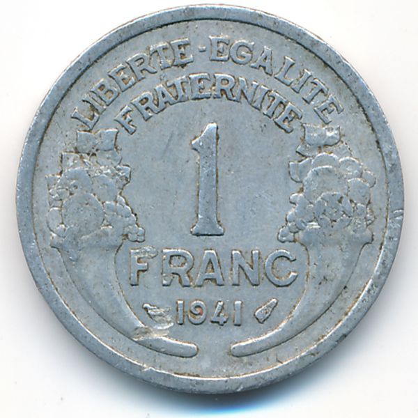 Франция, 1 франк (1941 г.)