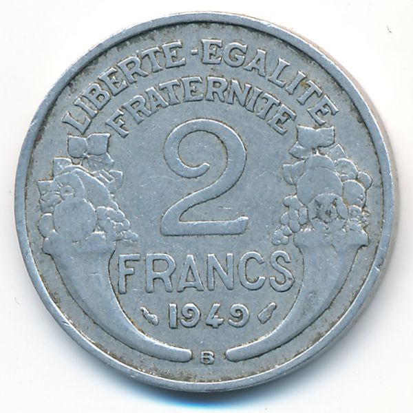 Франция, 2 франка (1949 г.)
