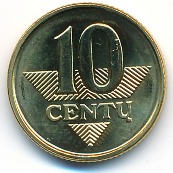 Литва, 10 центов (2009 г.)
