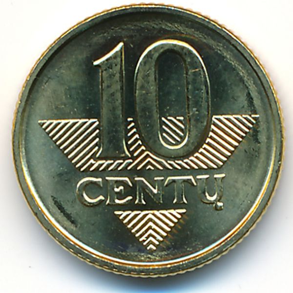 Литва, 10 центов (2009 г.)