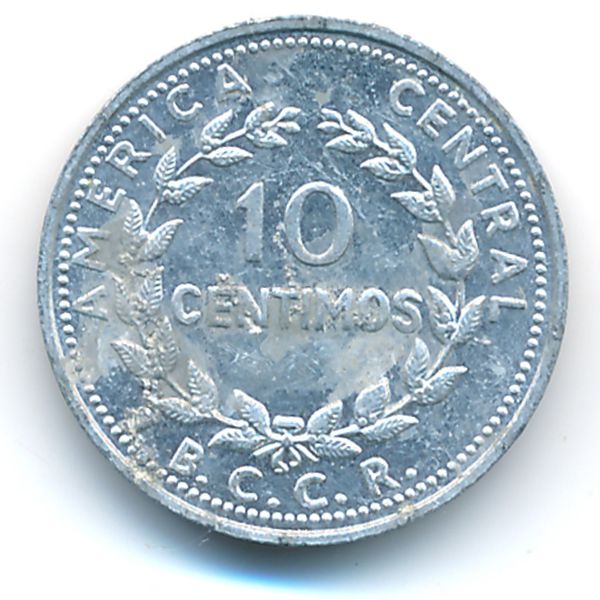 Коста-Рика, 10 сентимо (1982 г.)