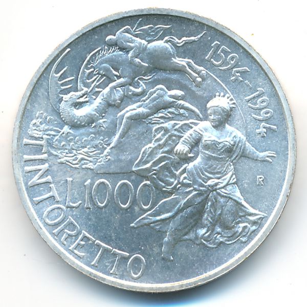 Италия, 1000 лир (1994 г.)