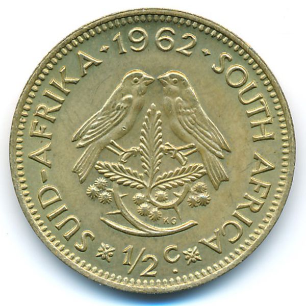 ЮАР, 1/2 цента (1962 г.)