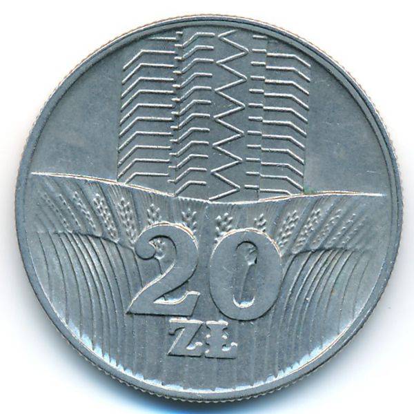 Польша, 20 злотых (1976 г.)