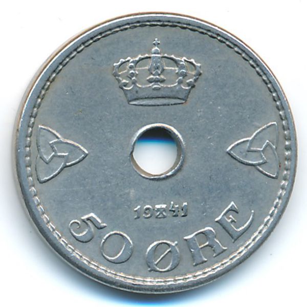 Норвегия, 50 эре (1941 г.)