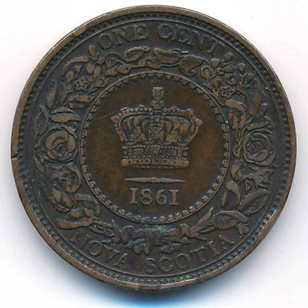 Новая Шотландия, 1 цент (1861 г.)