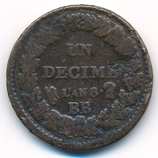 Франция, 1 десим (1799 г.)