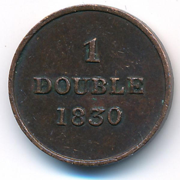 Гернси, 1 дубль (1830 г.)