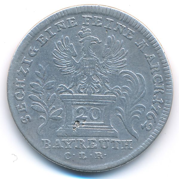 Бранденбург-Байрейт, 20 крейцеров (1762 г.)