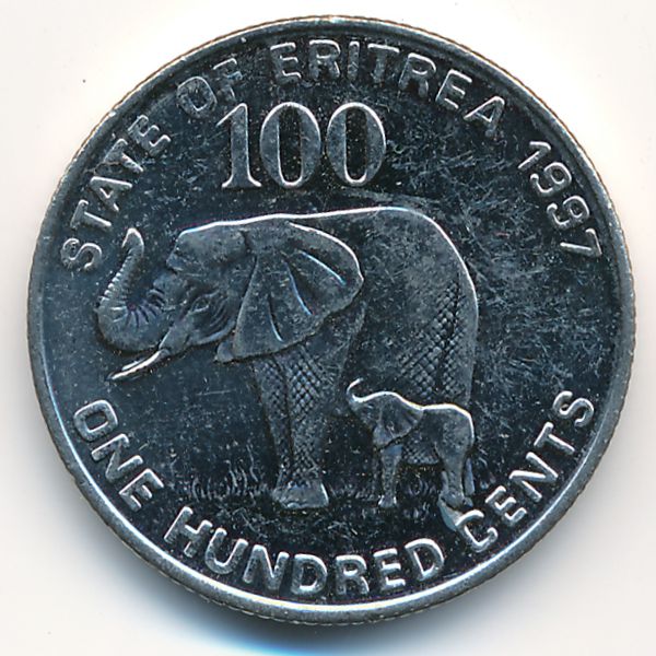 Эритрея, 100 центов (1997 г.)