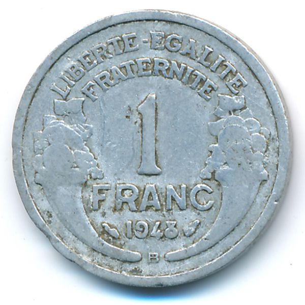 Франция, 1 франк (1948 г.)