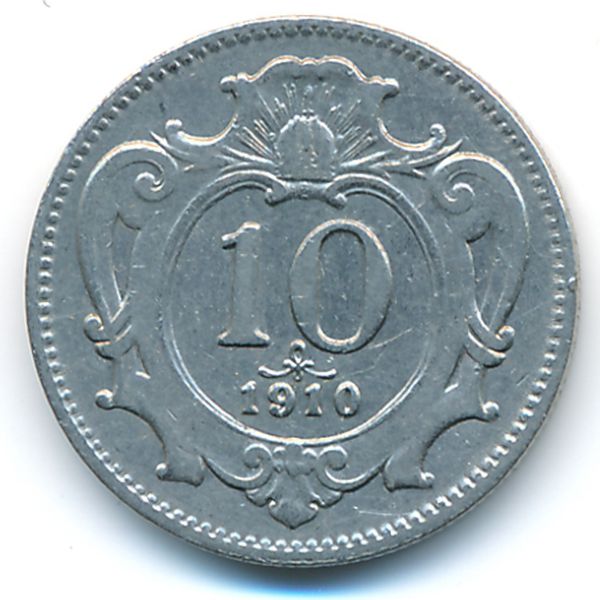 Австрия, 10 геллеров (1910 г.)