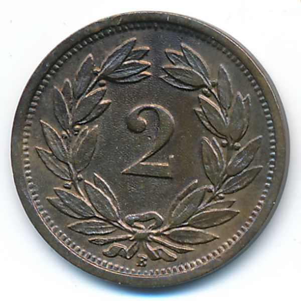 Швейцария, 2 раппена (1920 г.)