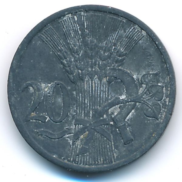 Богемия и Моравия, 20 гелеров (1942 г.)