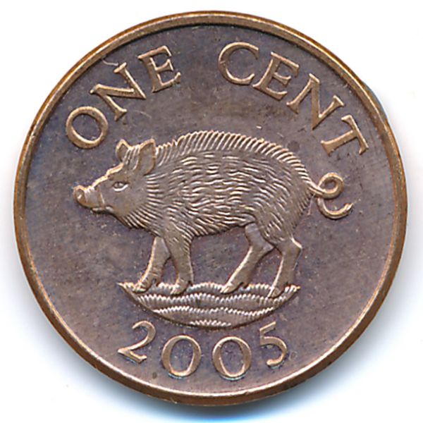 Бермудские острова, 1 цент (2005 г.)
