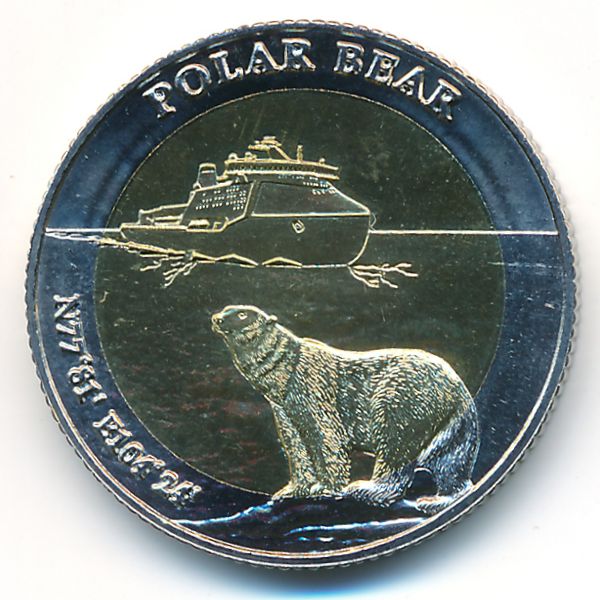 Арктические территории., 5 долларов (2022 г.)