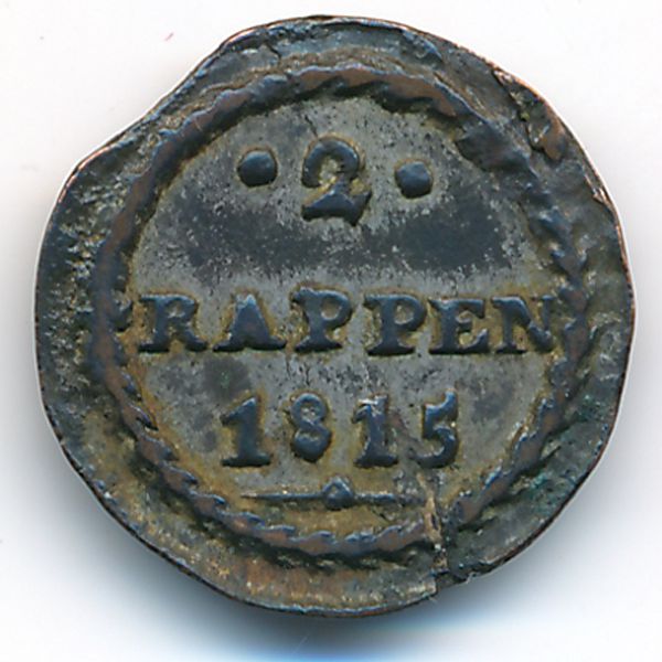 Швиц, 2 раппена (1815 г.)