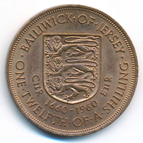 Джерси, 1/12 шиллинга (1960 г.)