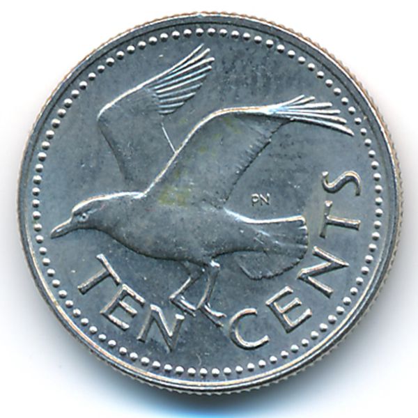 Барбадос, 10 центов (1973 г.)