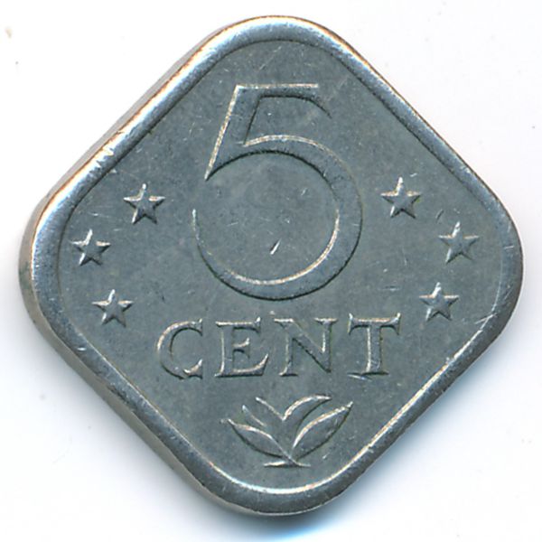 Антильские острова, 5 центов (1978 г.)