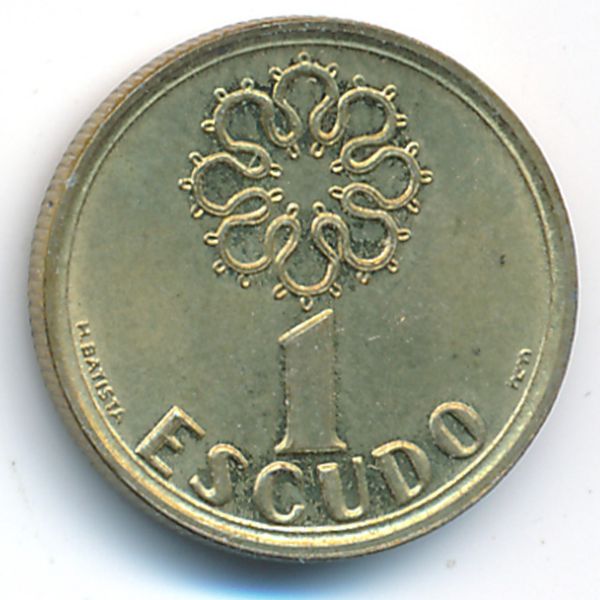 Португалия, 1 эскудо (2000 г.)