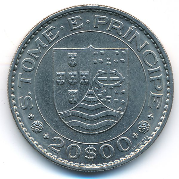 Сан-Томе и Принсипи, 20 эскудо (1971 г.)