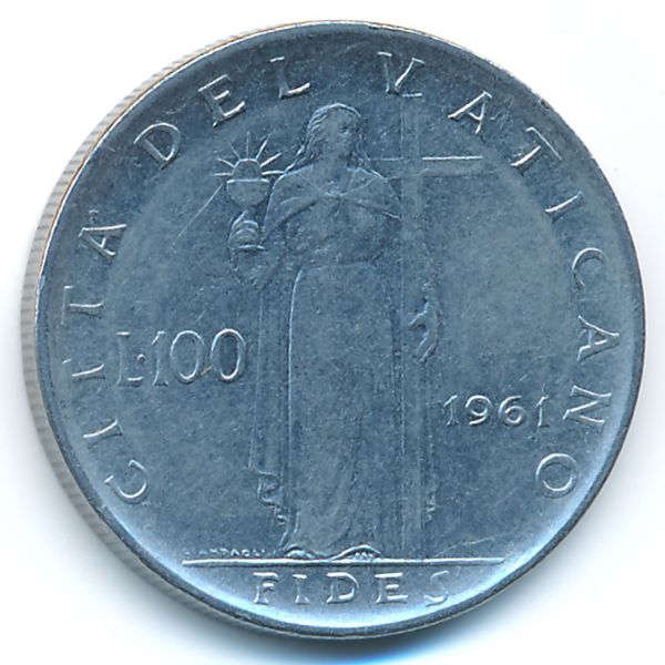 Ватикан, 100 лир (1961 г.)