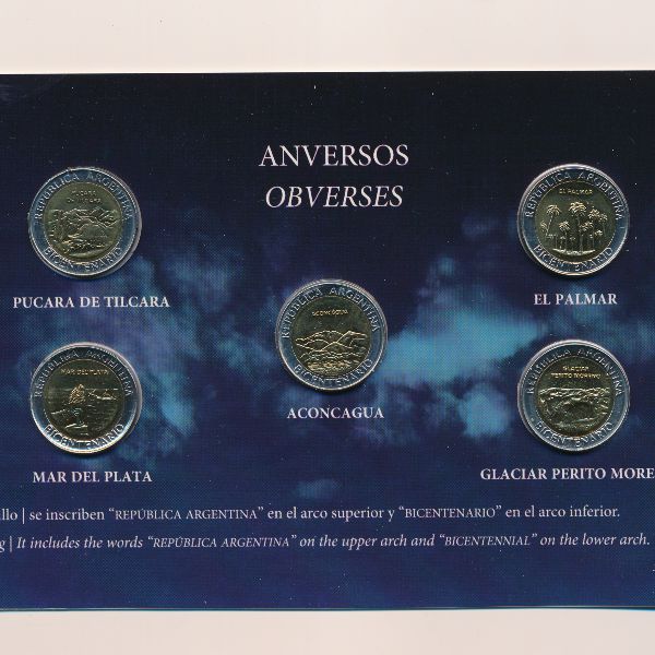 Аргентина, Набор монет (2010 г.)