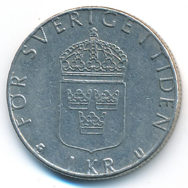 Швеция, 1 крона (1977 г.)