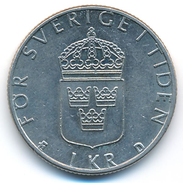 Швеция, 1 крона (1991 г.)