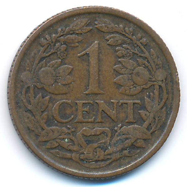 Нидерланды, 1 цент (1919 г.)