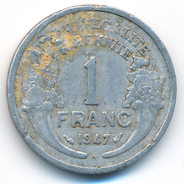 Франция, 1 франк (1947 г.)