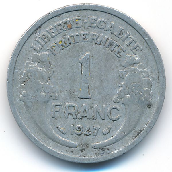 Франция, 1 франк (1947 г.)