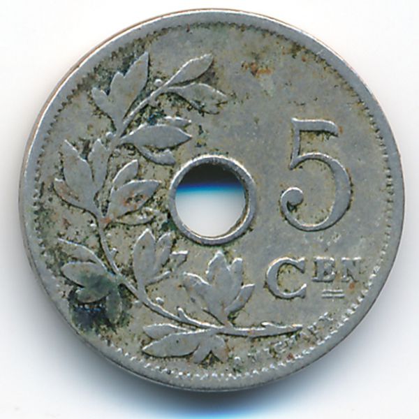 Бельгия, 5 сентим (1906 г.)
