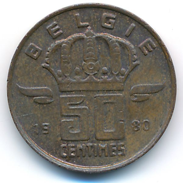 Бельгия, 50 сентим (1980 г.)